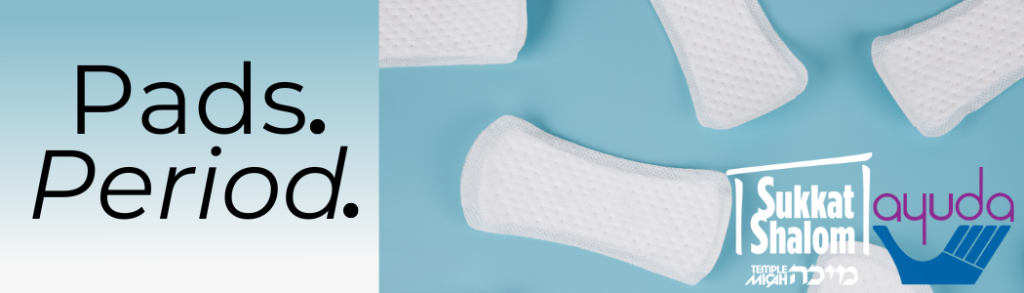 Pads against a blue background